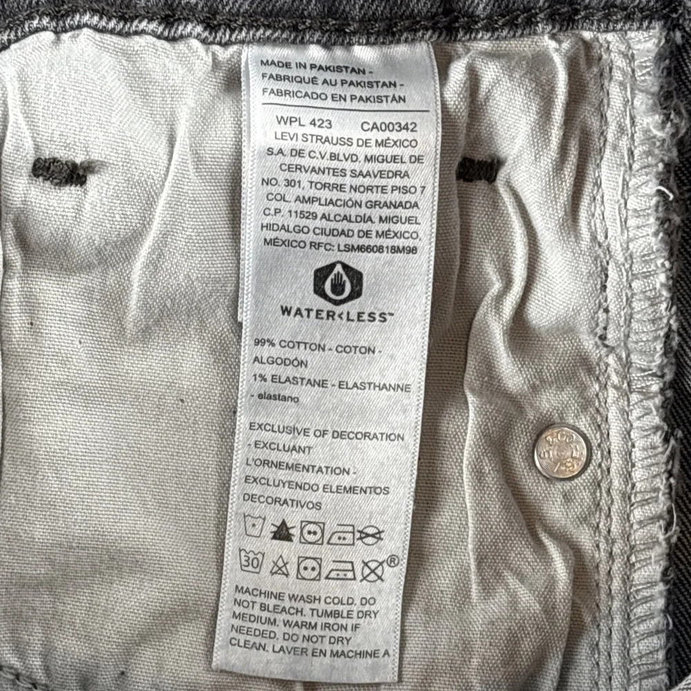 Signature by Levi Strauss & Co. Men's Slim Fit Jeans Grey Charcoal W28 L30 Y2K